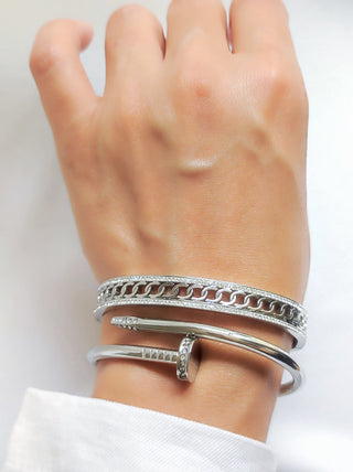 Bracelet clou Romy Strass