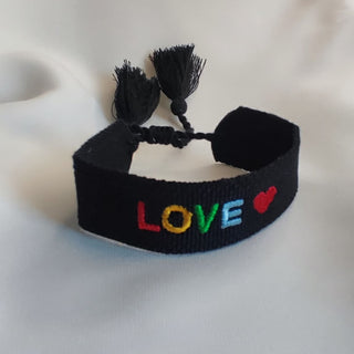 Bracelet "LOVE" noir